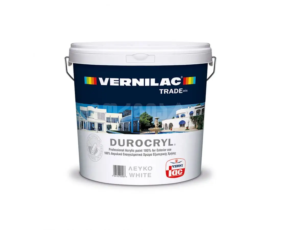 წყალემულსია DUROCRYL 9 ლ. — ექსტერიერის საღებავი